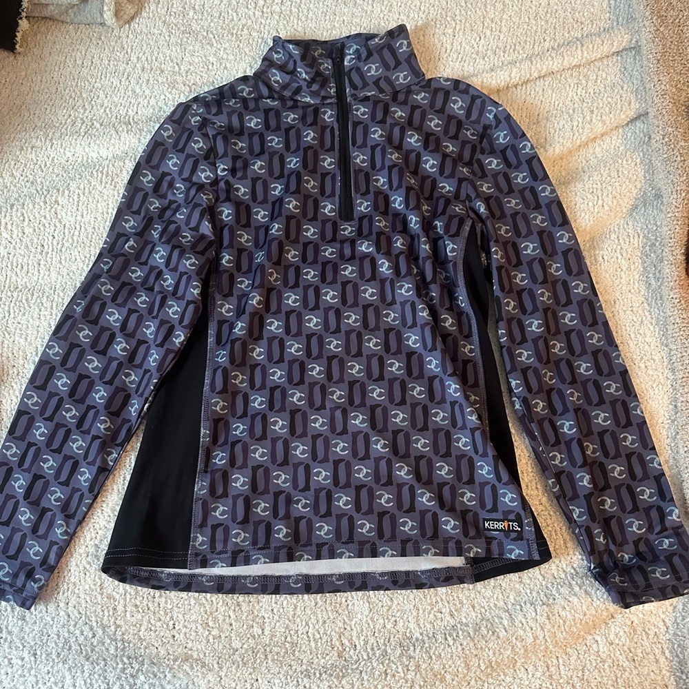 BRAND NEW Kerrits long sleeve fleece lined girls size L top